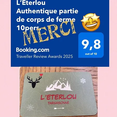 L'eterlou Authentique Partie De Corps De Ferme 10pers. Holiday home *